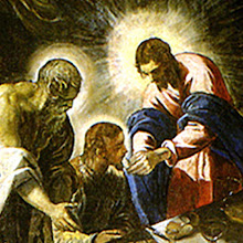 La última cena de Jesús.