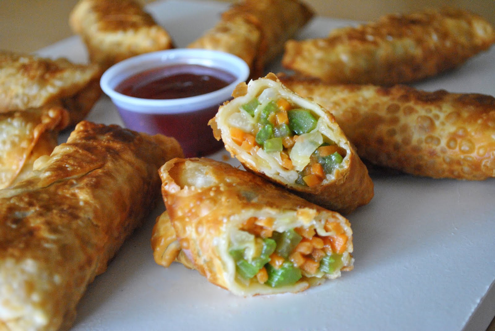Delicious Dixie Veggie egg rolls