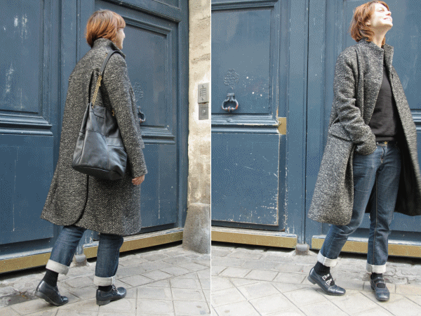 Manteau Karine Jean pris sur le vif ! | Mati?�res ?� r?�flexion paris