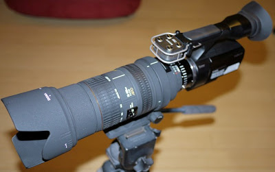 sony nex vg10 camcorder sigma bigma 50-500