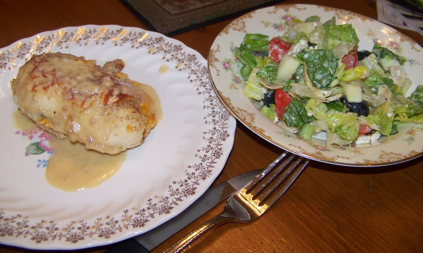 Ginny's Low Carb Kitchen Stuffed Chicken Breast with Garlic White Wine