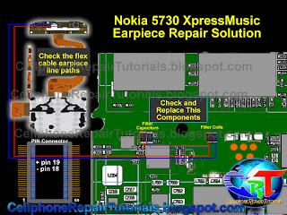 Nokia 5730 Earpiece speaker repair solution