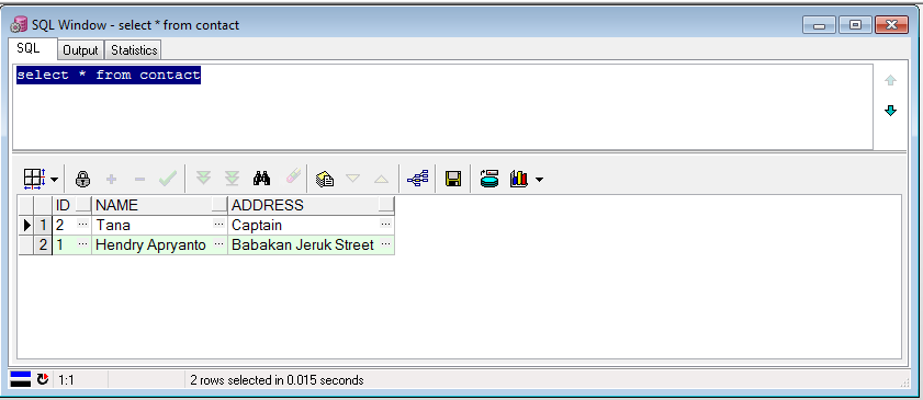 Programming Blog: How Insert, Update and Delete in Java (Oracle Database)