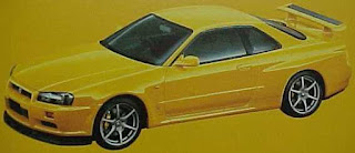 EV1 or Lightning Yellow R34 GT-R