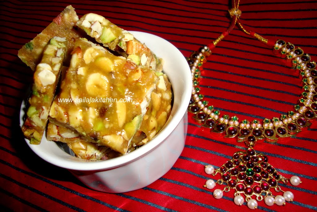 Sailaja Kitchen...A site for all food lovers! Mixed Nut Chikki / Dry