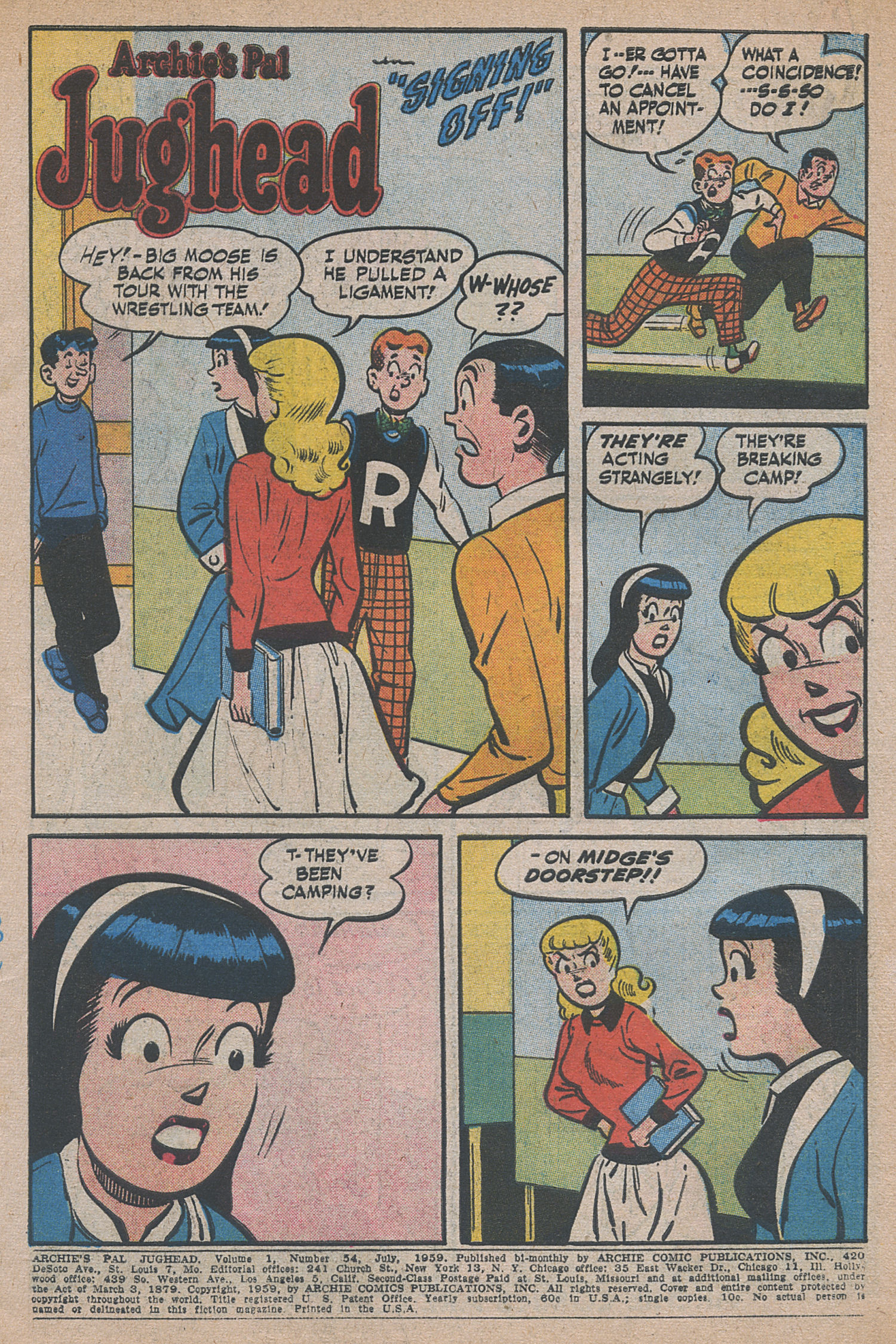Read online Archie's Pal Jughead comic -  Issue #54 - 3