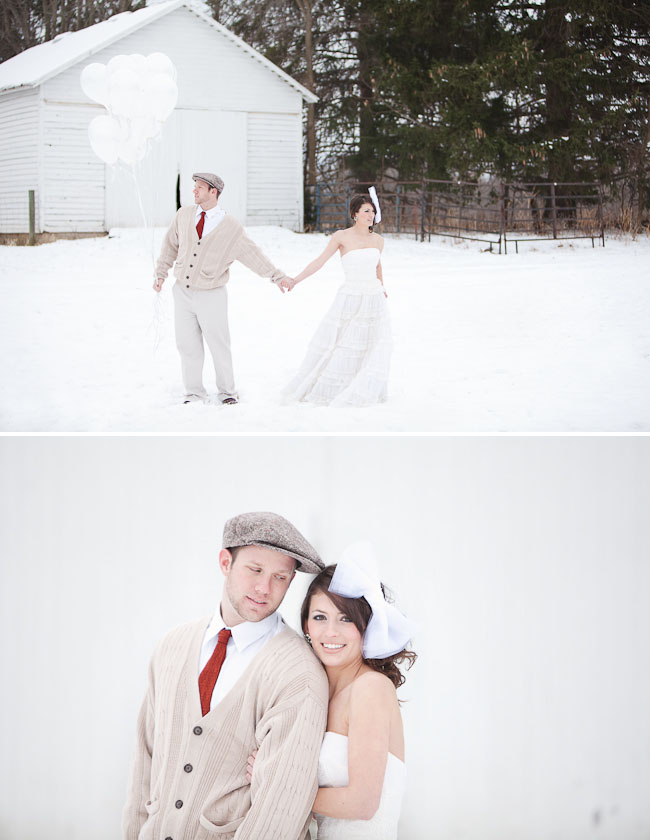 A white wedding under the snow