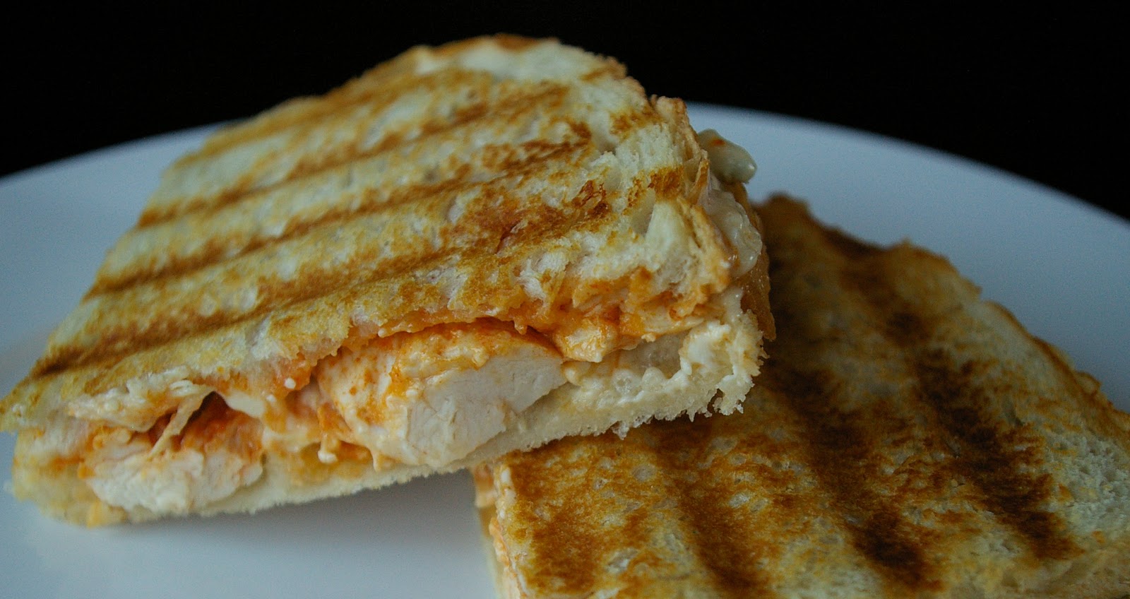 Alyssa's Two Bites Buffalo Chicken Panini