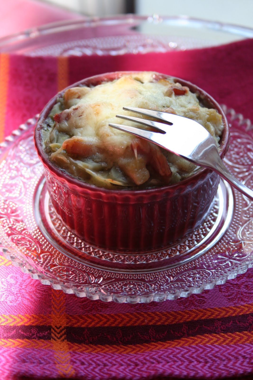 Toquée de cuisine Gratin de ravioles et d'aubergines