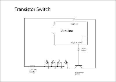 transistor program arduino