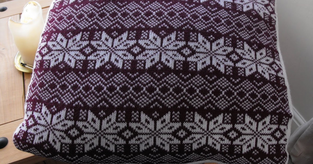 Adventures with Machine Knitting: Fairisle Cushion Cover