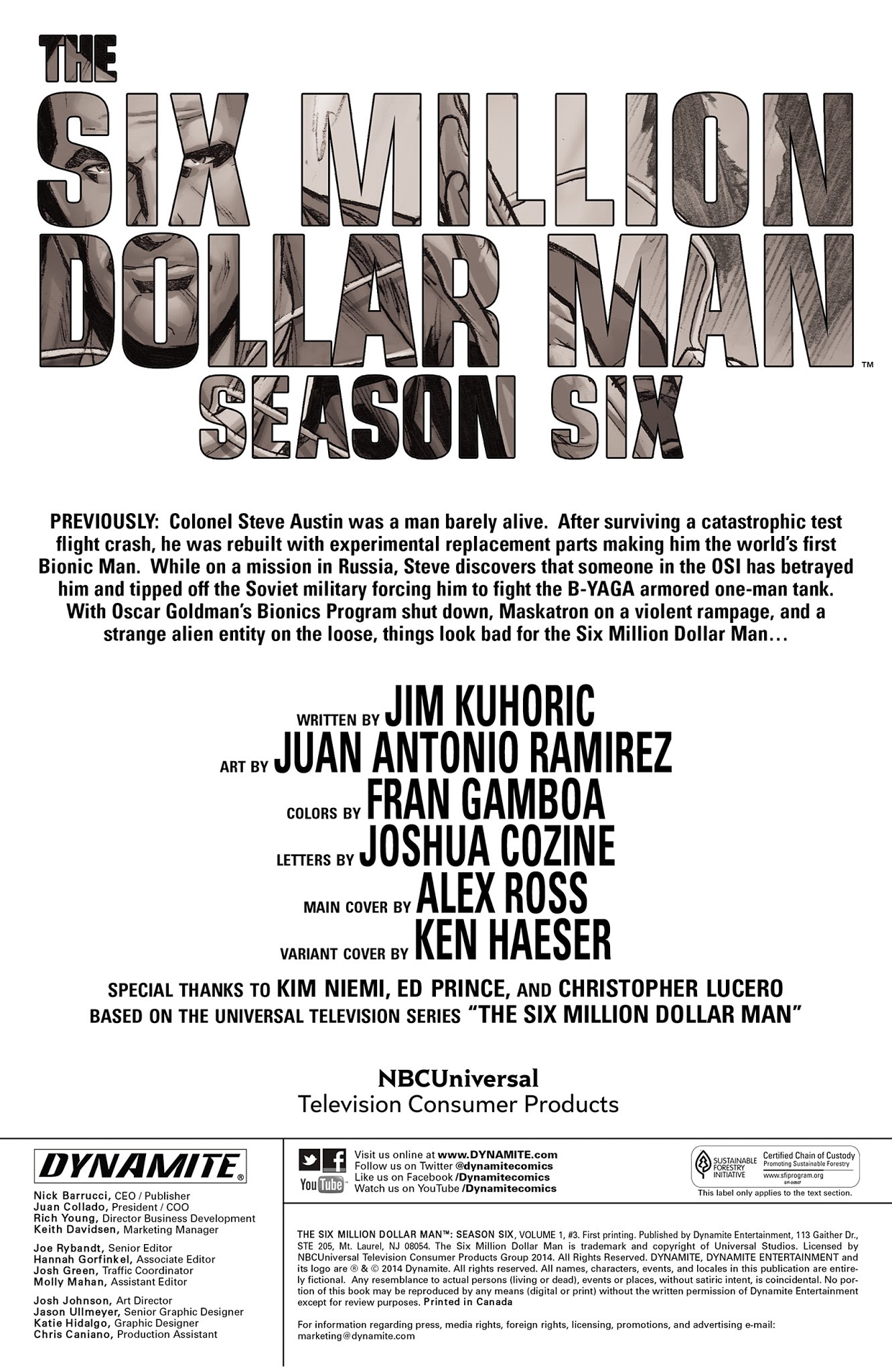 Read online The Six Million Dollar Man: Season Six comic -  Issue #3 - 2