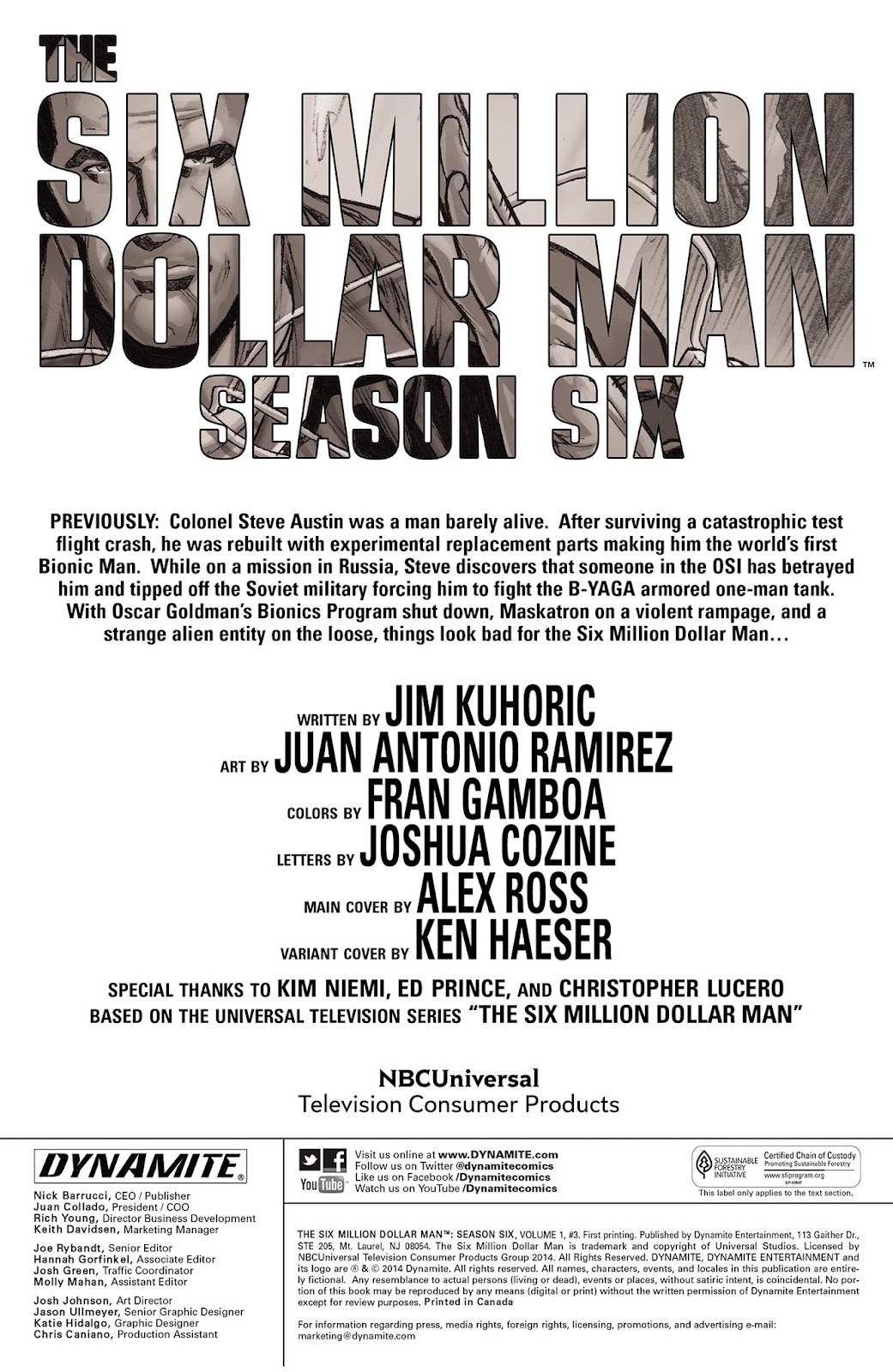 The Six Million Dollar Man: Season Six issue 3 - Page 2