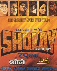 Sholay (1975) - One of the greatest Indian movie hits of all time