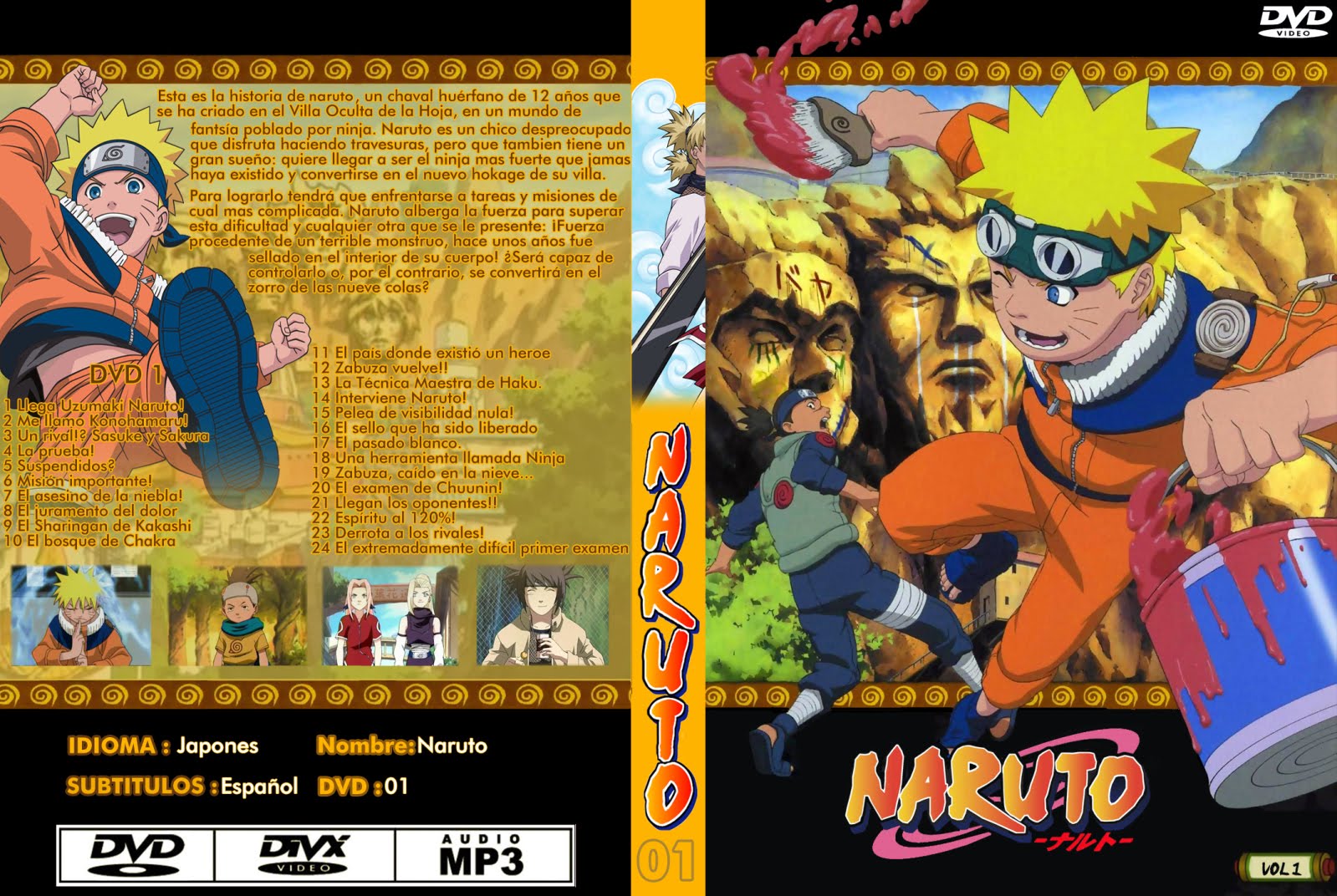 ANIME DE NARUTO NARUTO UZUMAKI PRIMERA