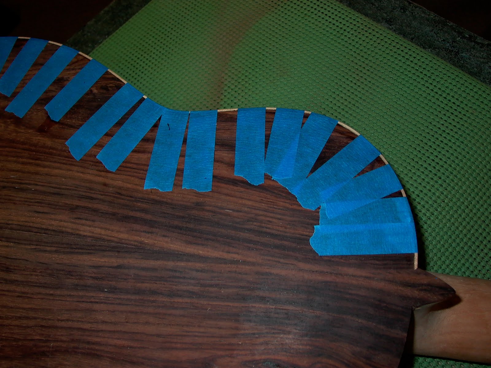 ThreeQuartersLeft Gluing binding on a classical guitar