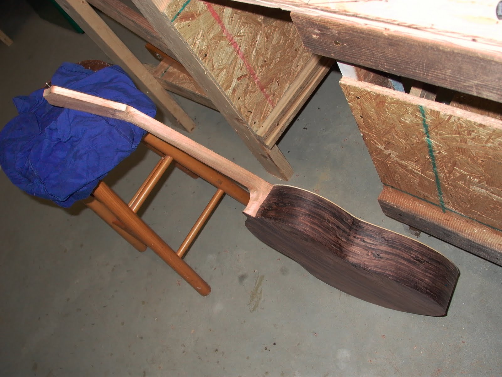 ThreeQuartersLeft Carving a classical guitar neck.