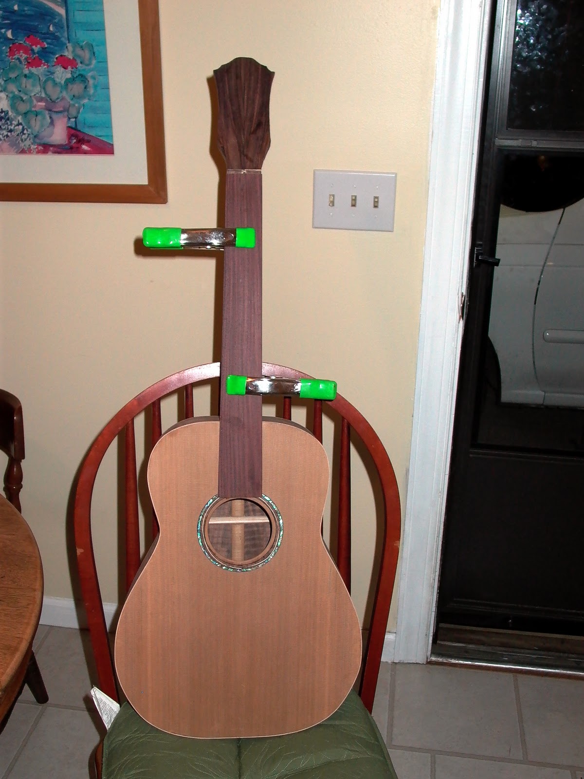 ThreeQuartersLeft Acoustic guitar neck & peghead
