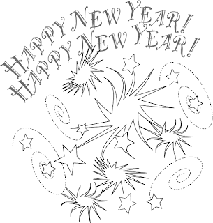 New Year's Coloring Pages for Kids