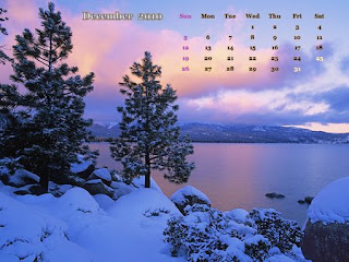 2010 december calendar wallpaper