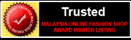 We're Certified - Trusted Online Boutique 我们已被认证 － 可受信任的网店