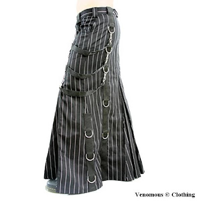 Darker Fashions: Rivethead: Pinstriped Floor-Length Bondage Skirt by ...
