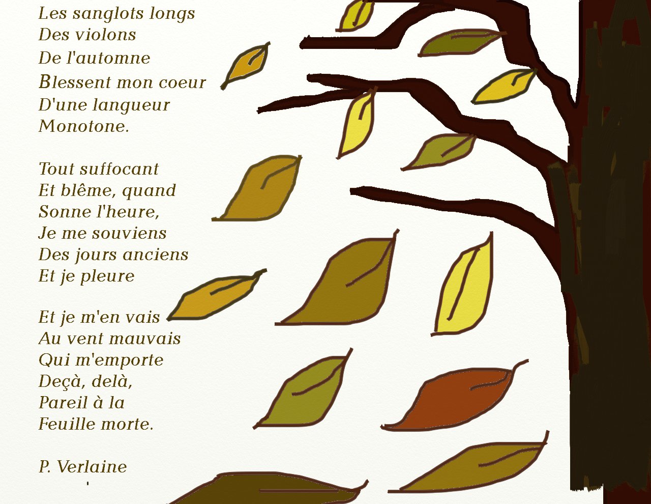 Para conectar con el mundo virtual: Chanson d'automne