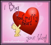 Red puffy heart Award