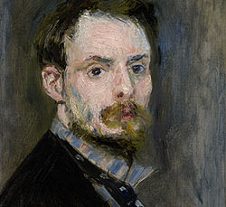 Autorretrato. Pierre-Auguste Renoir. 1875