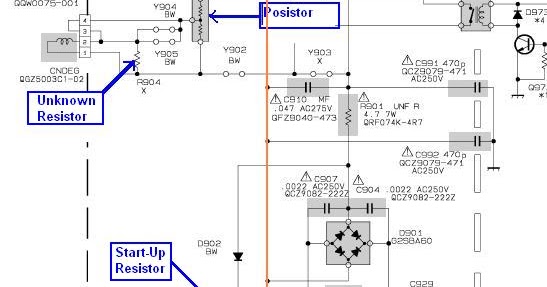 electronics repair made easy: JVC Television Dead 21”