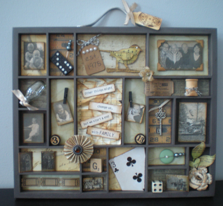 Creative Syzygy 7 Gypsies Printer's Tray Christmas Project