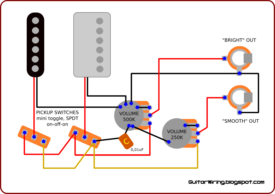 Stereo Guitar | Hackaday les paul single coil wiring diagram 