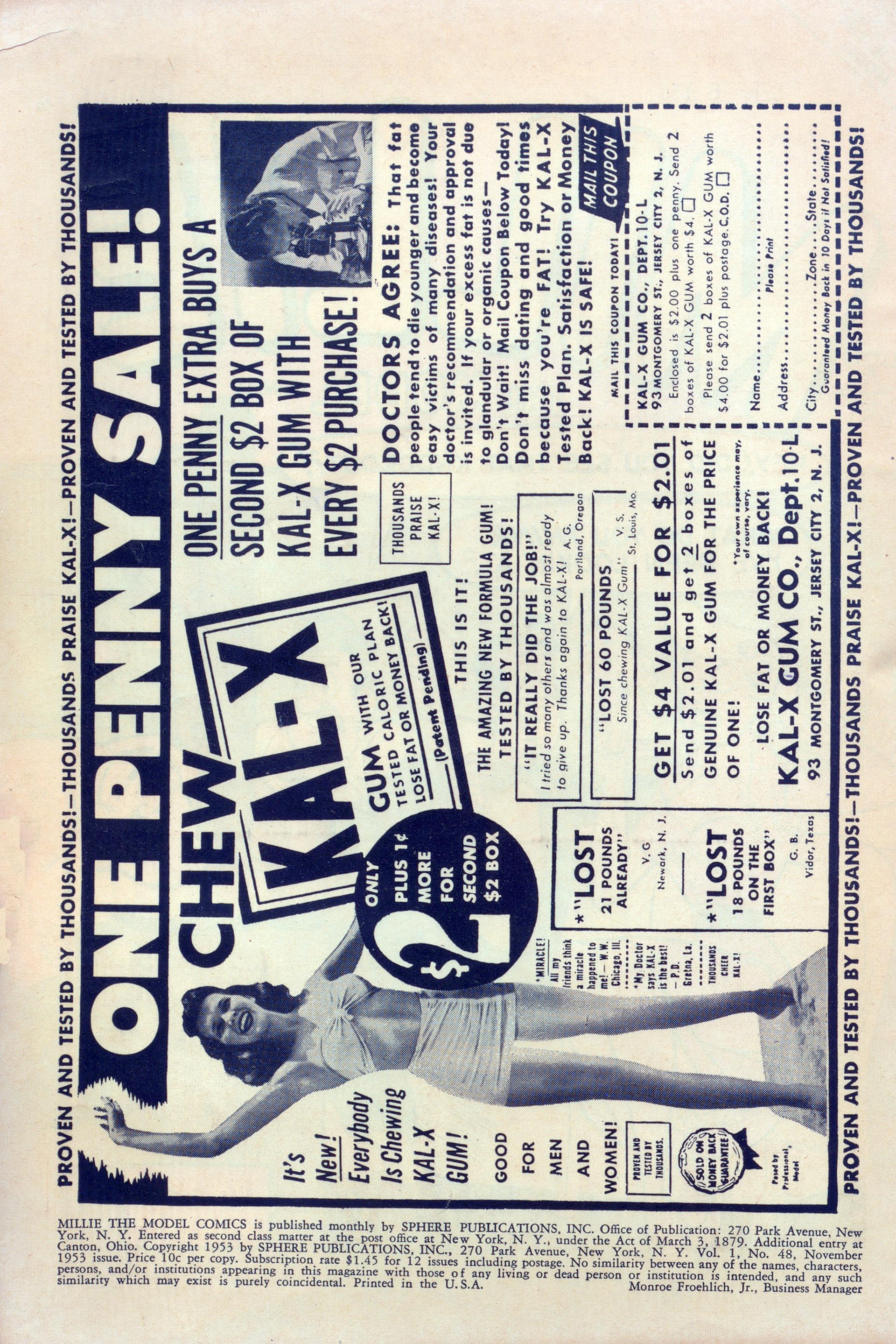 Read online Millie the Model comic -  Issue #48 - 2