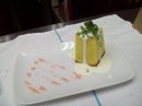 Lemon Pound Cake with Lavender Cream and Honey Coulis