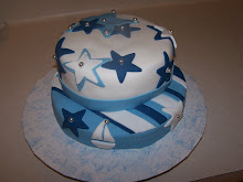 Stars & Stripes Baby Shower Cake