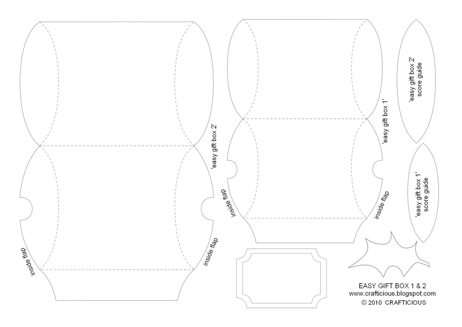 короб из бумаги схема