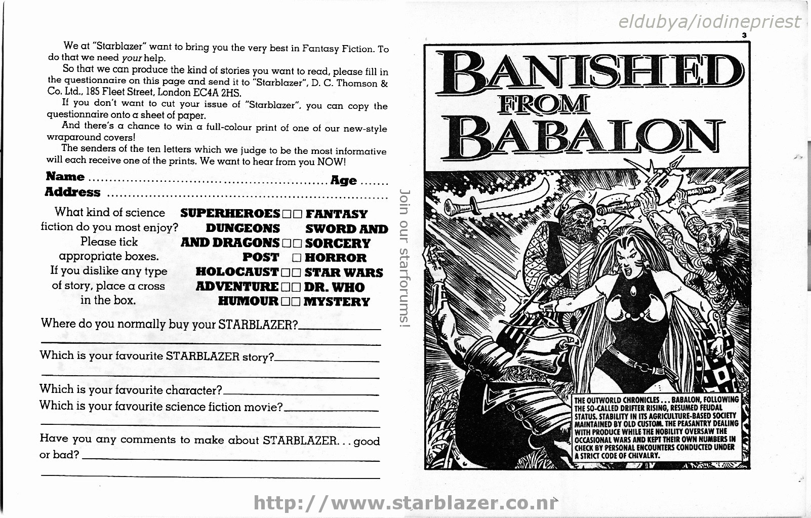 Read online Starblazer comic -  Issue #264 - 3