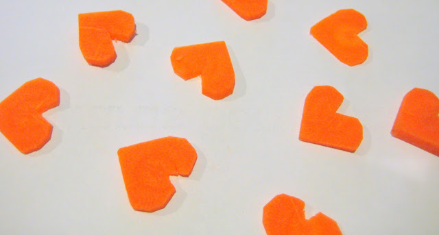 heart shaped carrots