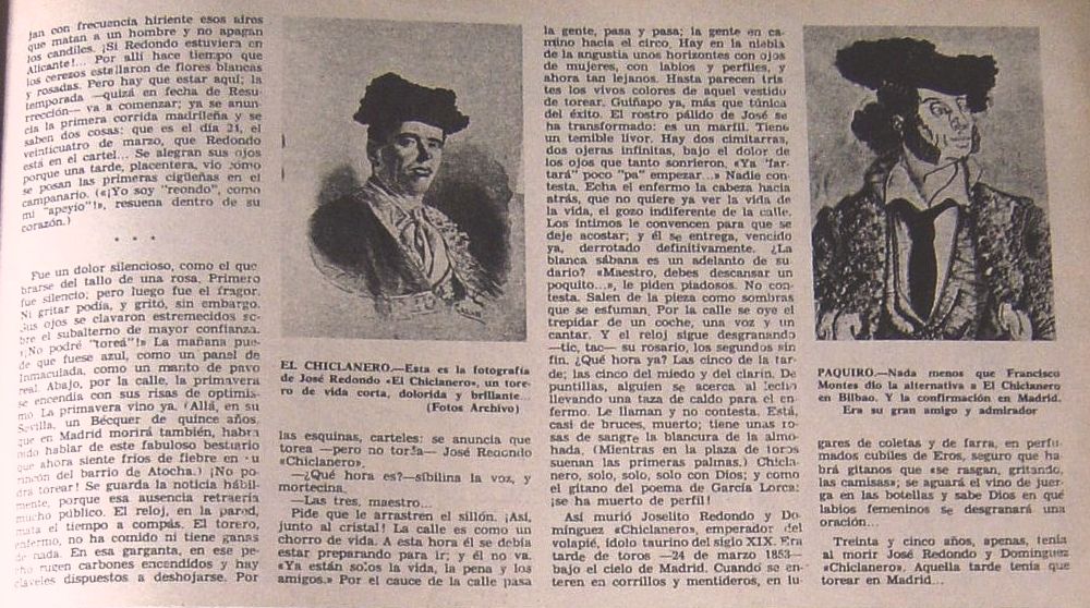 Aula Taurina de Granada Grandes mitos CHICLANERO