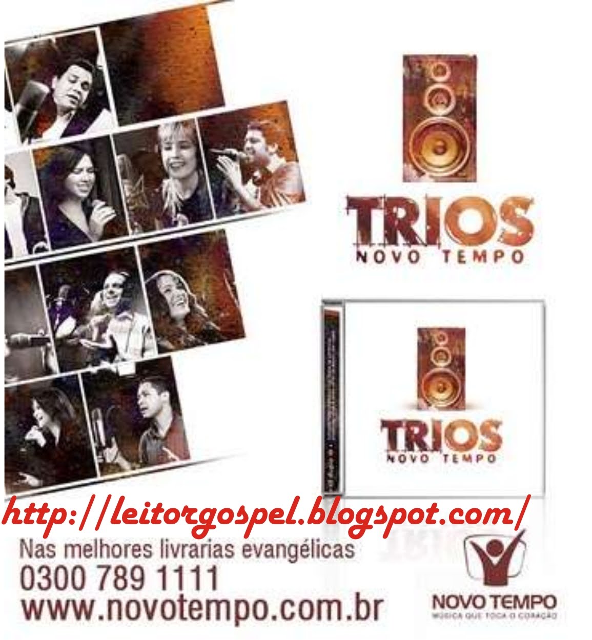 Leitor Gospel! Downloads de musicas gospel em CDs Completos Trios Novo