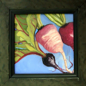 My painting: Radishes and Beets
