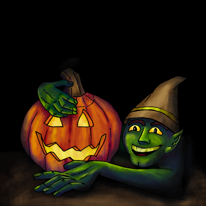 Design Tutorials Digital Drawing Halloween Goblin