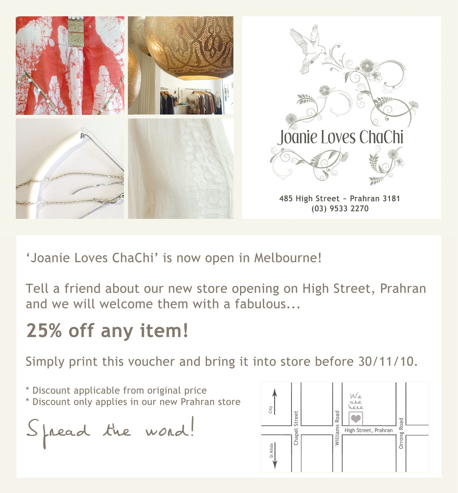 Joanie Loves chachi: Joanie Loves ChaChi is now open in Melbourne