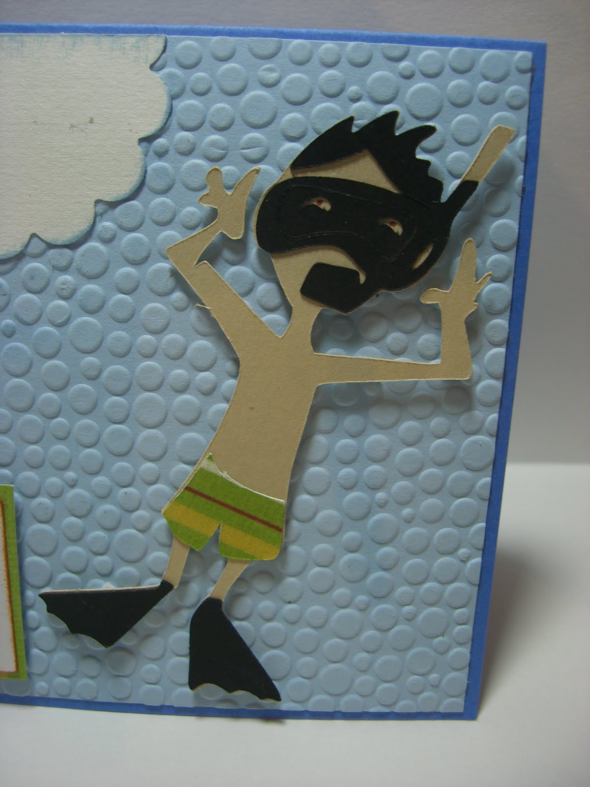 PinkBlingCrafter ***Scuba Diver Birthday Card***