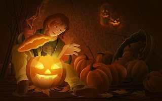halloween jack 0 lanterns wallpaper