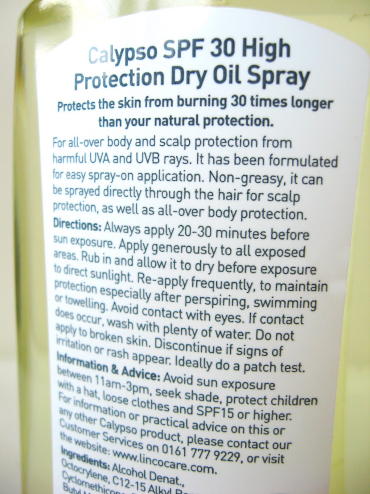 Calypso Dry Oil SPF 30 A Perfect Suncream Makeup Savvy makeup and