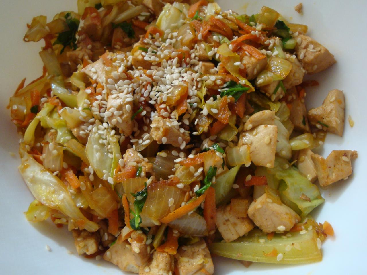 eat up! Tofu and Cabbage StirFry