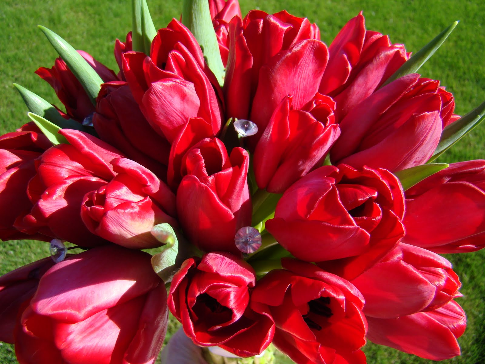 Bloomingmill Red Tulips Bridal Bouquet
