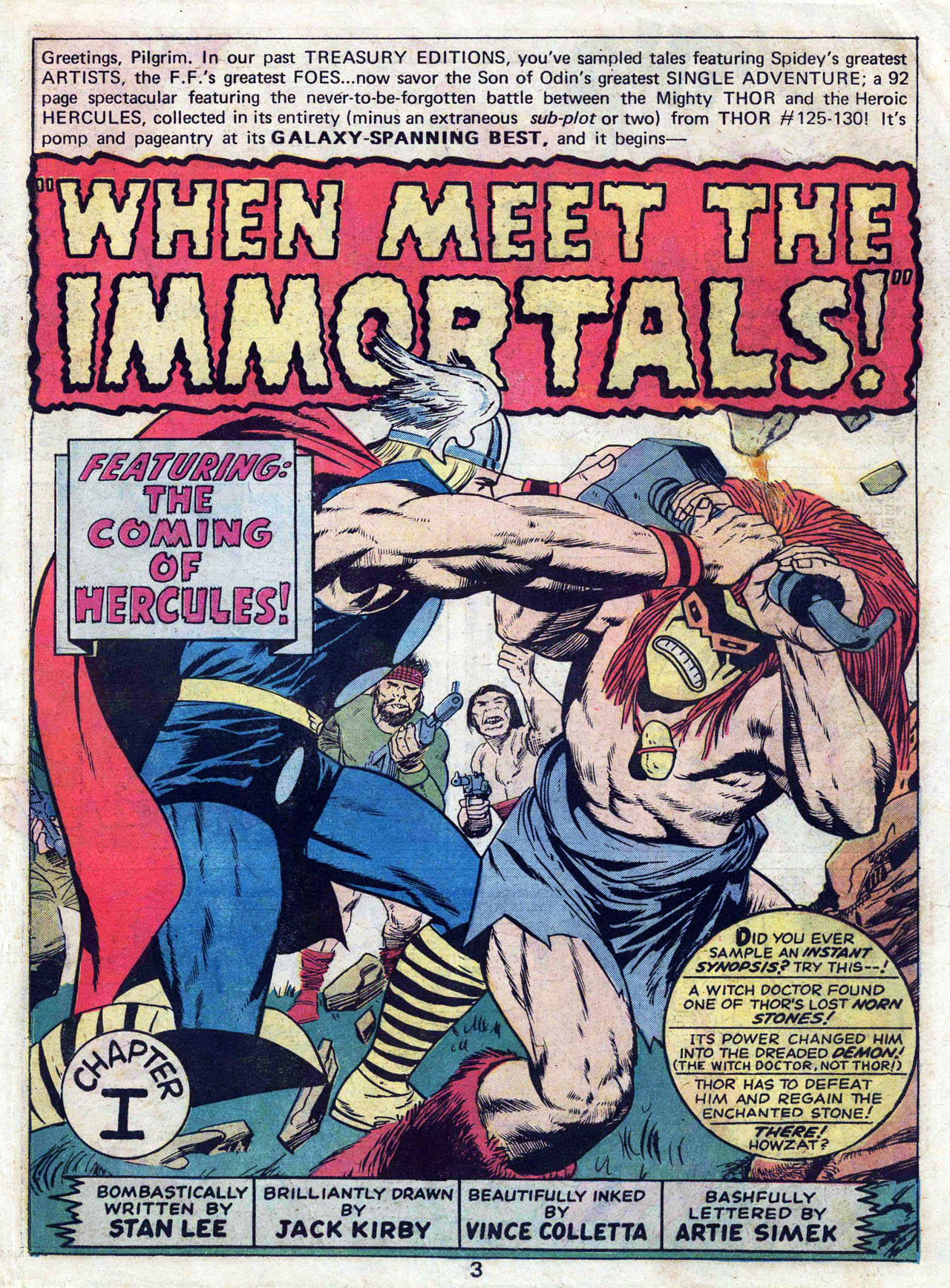 Read online Marvel Treasury Edition comic -  Issue #3 - 3