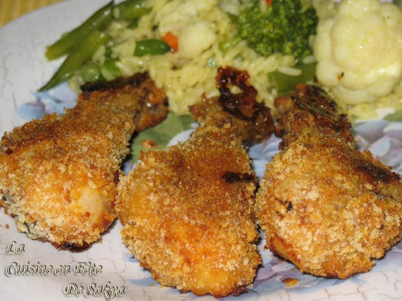 La cuisine en fête de Sakya Pilons de Poulet rôti épicé